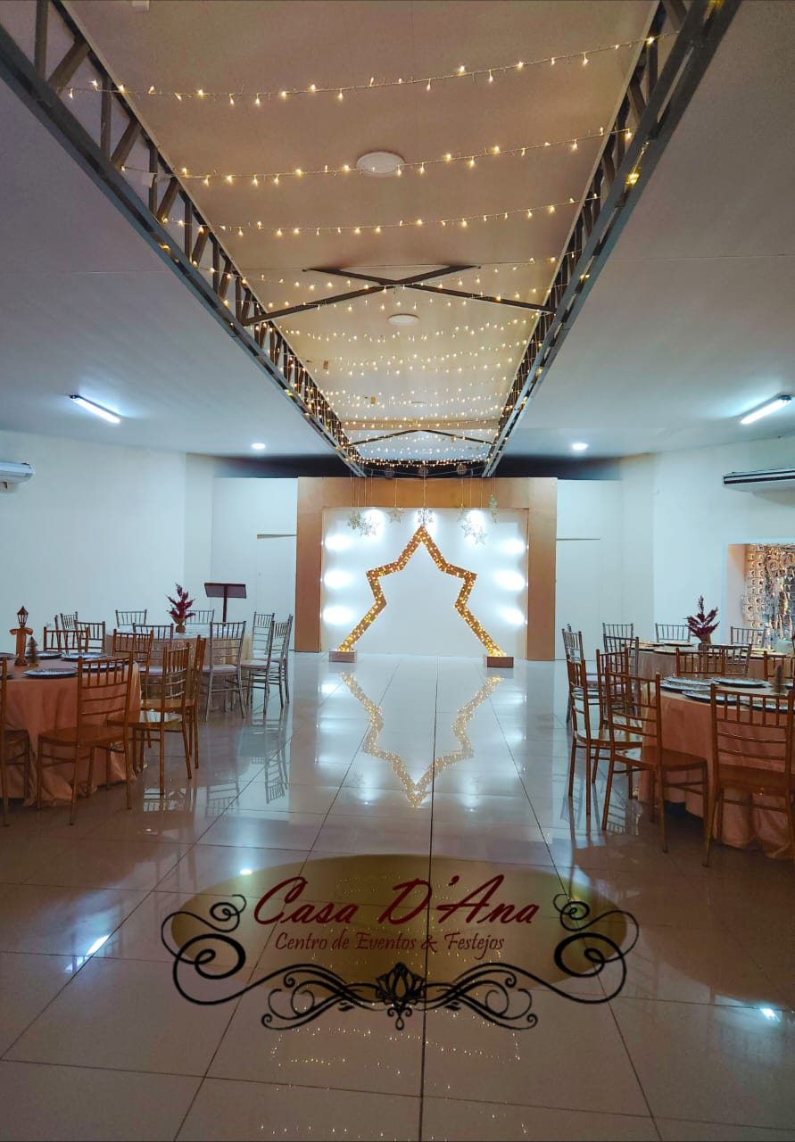 Entrada decorada para una boda