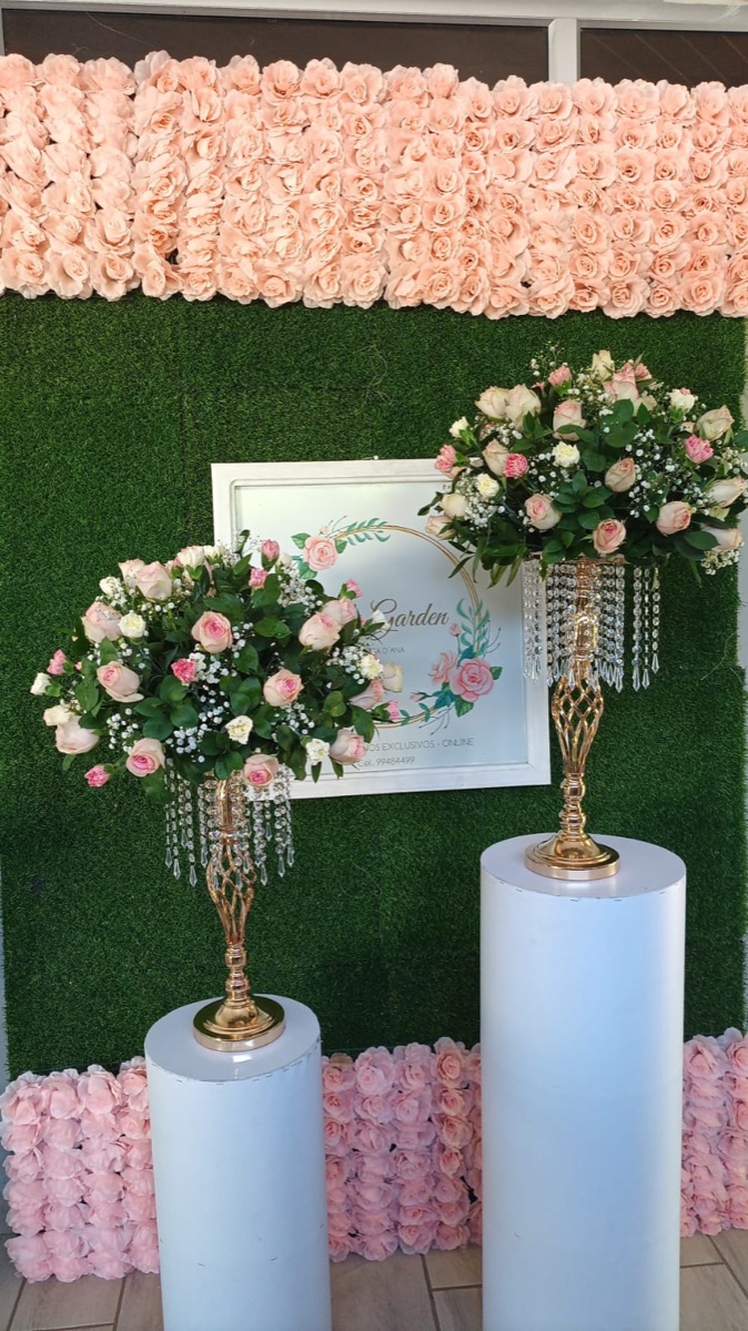 Pared floral para fotografías